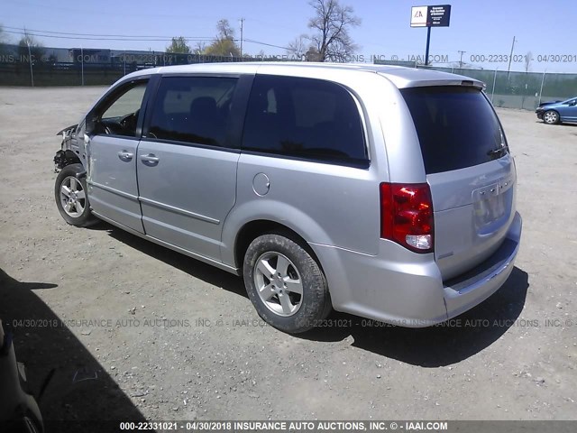 2D4RN3DG5BR629072 - 2011 DODGE GRAND CARAVAN MAINSTREET SILVER photo 3