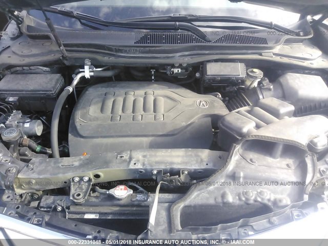 5FRYD4H47EB024521 - 2014 ACURA MDX TECHNOLOGY GRAY photo 10