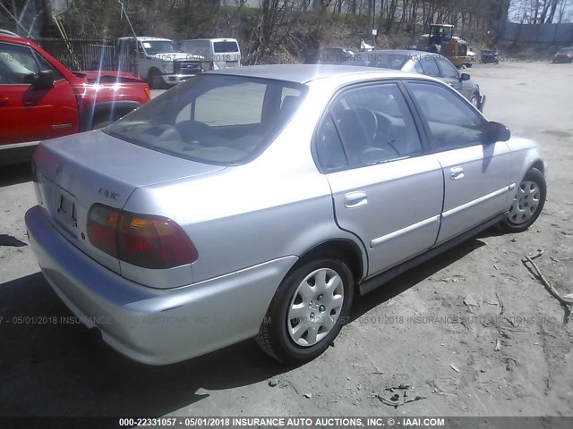 2HGEJ6614YH557931 - 2000 HONDA CIVIC SE SILVER photo 4