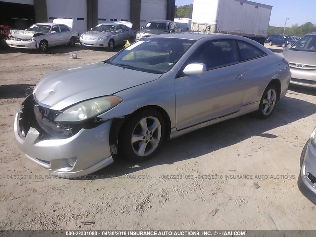 4T1CA38P64U015996 - 2004 TOYOTA CAMRY SOLARA SE/SLE SILVER photo 2