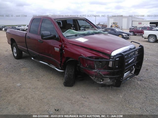 3D7KS28C67G762533 - 2007 DODGE RAM 2500 ST/SLT BURGUNDY photo 1