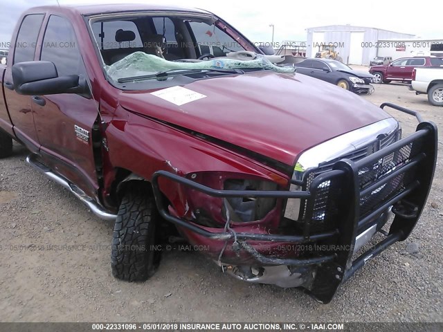 3D7KS28C67G762533 - 2007 DODGE RAM 2500 ST/SLT BURGUNDY photo 6