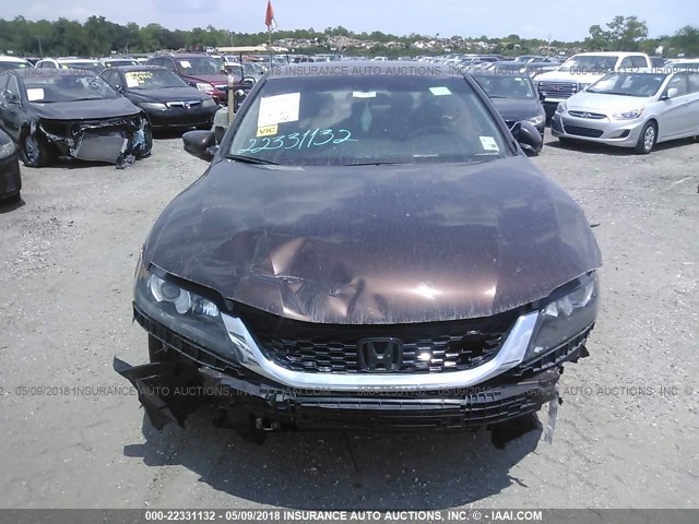 1HGCT1B32DA022245 - 2013 HONDA Accord LX-S BROWN photo 6