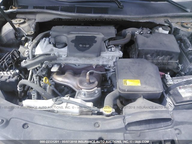 4T1BF1FK4CU520443 - 2012 TOYOTA CAMRY SE/LE/XLE BLACK photo 10