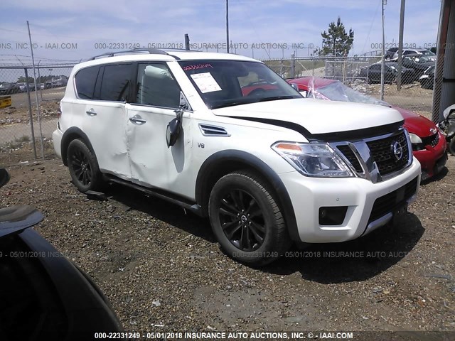 JN8AY2NC1H9510672 - 2017 NISSAN ARMADA SV/SL/PLATINUM WHITE photo 1