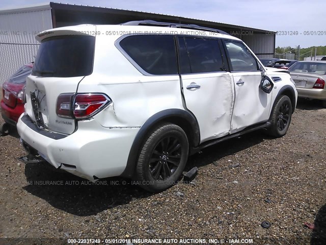 JN8AY2NC1H9510672 - 2017 NISSAN ARMADA SV/SL/PLATINUM WHITE photo 4