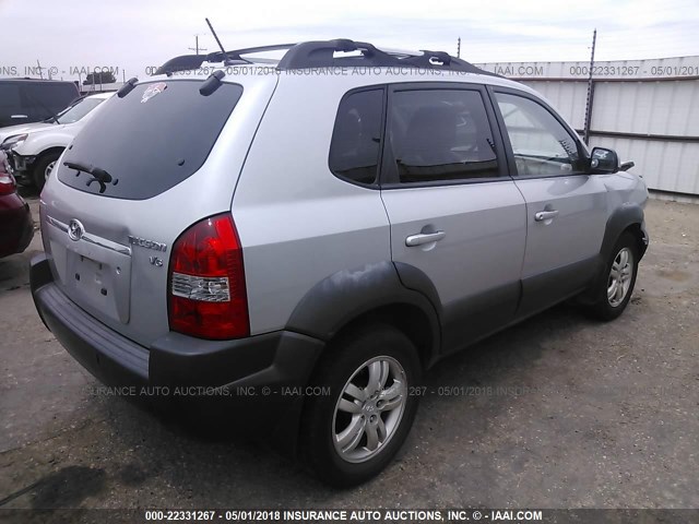 KM8JN12D68U913406 - 2008 HYUNDAI TUCSON SE/LIMITED SILVER photo 4