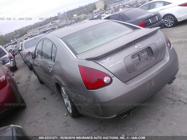 1N4BA41E27C808422 - 2007 NISSAN MAXIMA SE/SL GOLD photo 3