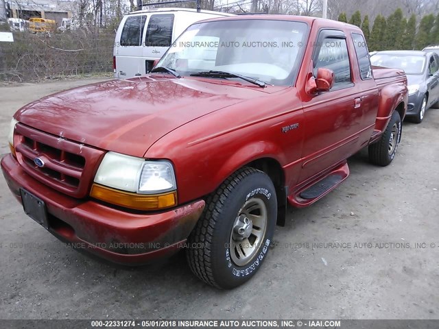 1FTYR14U5WPA29120 - 1998 FORD RANGER SUPER CAB ORANGE photo 2