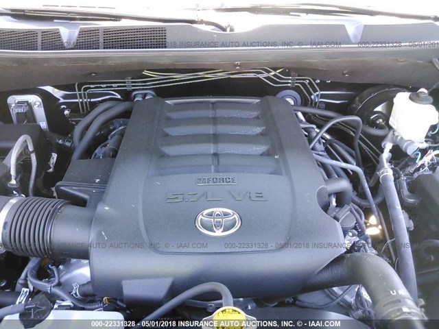 5TFUY5F1XGX576008 - 2016 TOYOTA TUNDRA DOUBLE CAB SR/SR5 BLACK photo 10