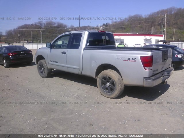 1N6AA06C69N308452 - 2009 NISSAN TITAN XE/SE/LE/PRO-4X SILVER photo 3