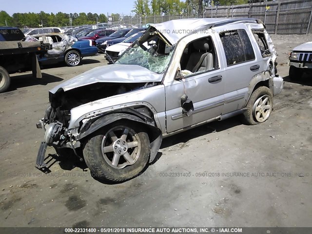 1J4GK58K75W710801 - 2005 JEEP LIBERTY LIMITED SILVER photo 2