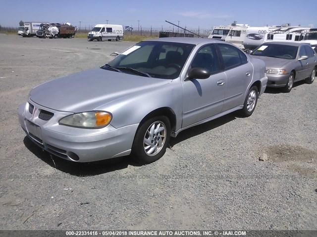 1G2NF52F73C297813 - 2003 PONTIAC GRAND AM SE1 SILVER photo 2