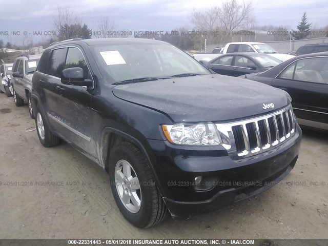 1J4RR4GG9BC640436 - 2011 JEEP GRAND CHEROKEE LAREDO Dark Blue photo 1