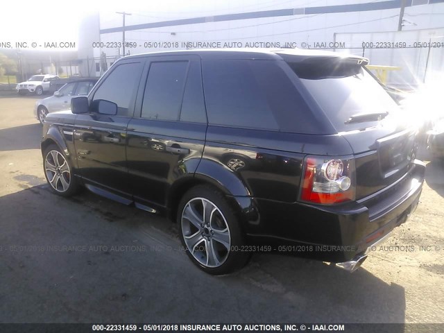 SALSH2E42BA277893 - 2011 LAND ROVER RANGE ROVER SPORT SC BLACK photo 3