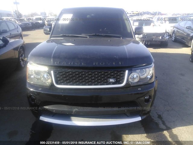 SALSH2E42BA277893 - 2011 LAND ROVER RANGE ROVER SPORT SC BLACK photo 6