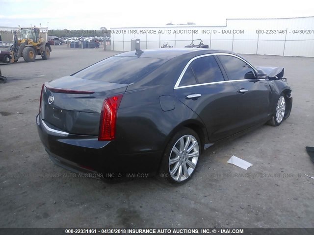 1G6AB5RA6E0194387 - 2014 CADILLAC ATS LUXURY GRAY photo 4