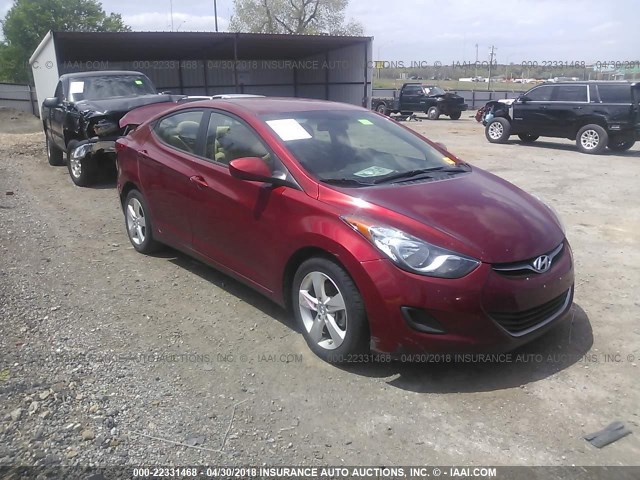 5NPDH4AEXDH347081 - 2013 HYUNDAI ELANTRA GLS/LIMITED RED photo 1