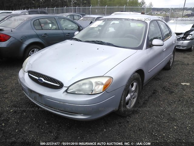 1FAFP55U43G242869 - 2003 FORD TAURUS SES Light Blue photo 2