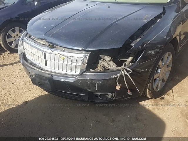 3LNHM26T49R608634 - 2009 LINCOLN MKZ BLACK photo 6