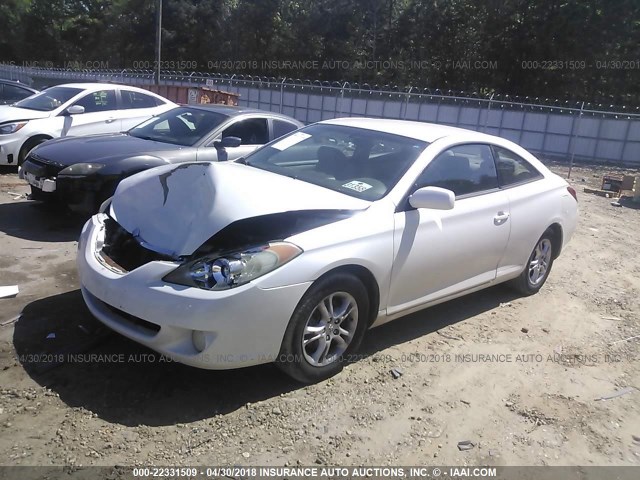 4T1CE38P26U730393 - 2006 TOYOTA CAMRY SOLARA SE/SLE WHITE photo 2