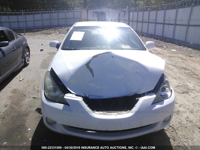 4T1CE38P26U730393 - 2006 TOYOTA CAMRY SOLARA SE/SLE WHITE photo 6