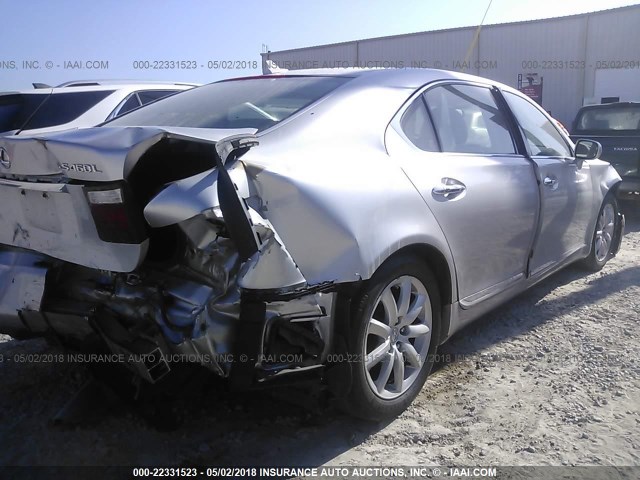 JTHGL46F475017212 - 2007 LEXUS LS 460L SILVER photo 4