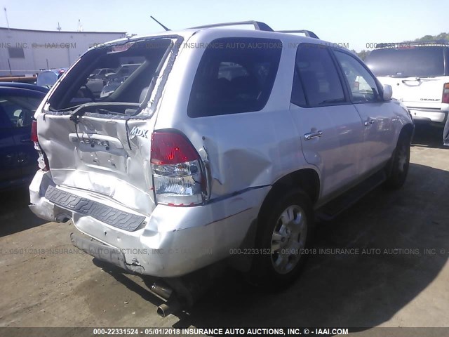 2HNYD182X2H531248 - 2002 ACURA MDX SILVER photo 4