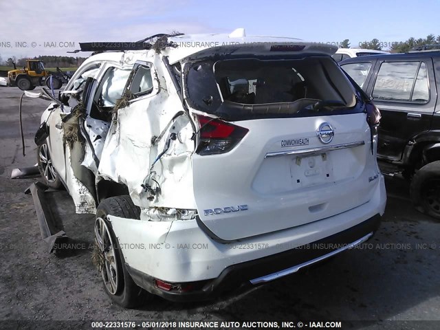 5N1AT2MV8HC733013 - 2017 NISSAN ROGUE SV/SL WHITE photo 3