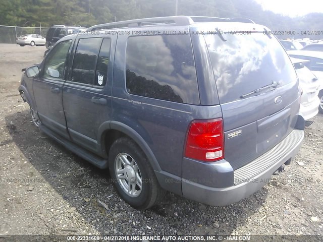 1FMZU63K63UB21619 - 2003 FORD EXPLORER XLT/XLT SPORT/NBX 蓝色 照片 3