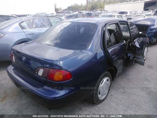 2T1BR18E7WC030275 - 1998 TOYOTA COROLLA VE/CE/LE BLUE photo 4