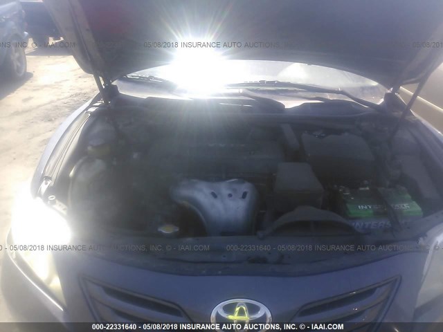 4T1BE46K39U408519 - 2009 TOYOTA CAMRY SE/LE/XLE GRAY photo 10
