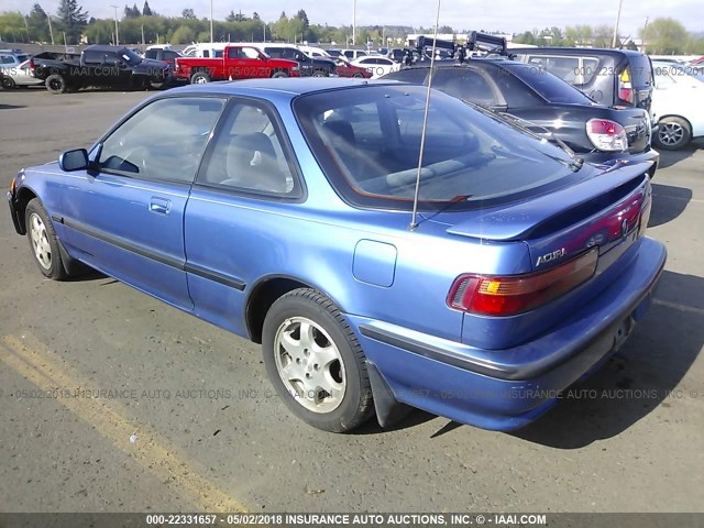 JH4DA9366NS005832 - 1992 ACURA INTEGRA GS BLUE photo 3