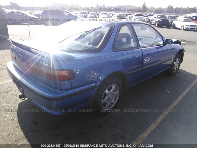 JH4DA9366NS005832 - 1992 ACURA INTEGRA GS BLUE photo 4