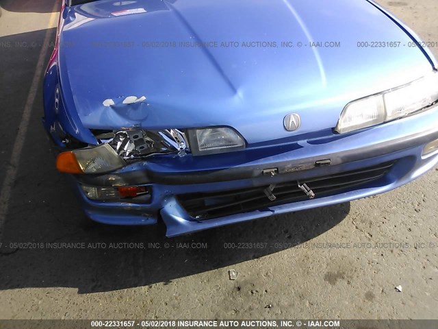 JH4DA9366NS005832 - 1992 ACURA INTEGRA GS BLUE photo 6