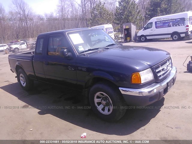 1FTYR14U31TB08172 - 2001 FORD RANGER SUPER CAB Dark Blue photo 1