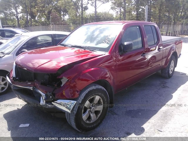 1N6AD0FR2AC440023 - 2010 NISSAN FRONTIER CREW CAB SE/CREW CAB LE RED photo 2