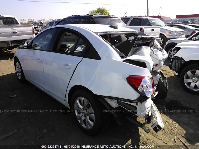 1G1PC5SH6G7185168 - 2016 CHEVROLET CRUZE LIMITED LS WHITE photo 3