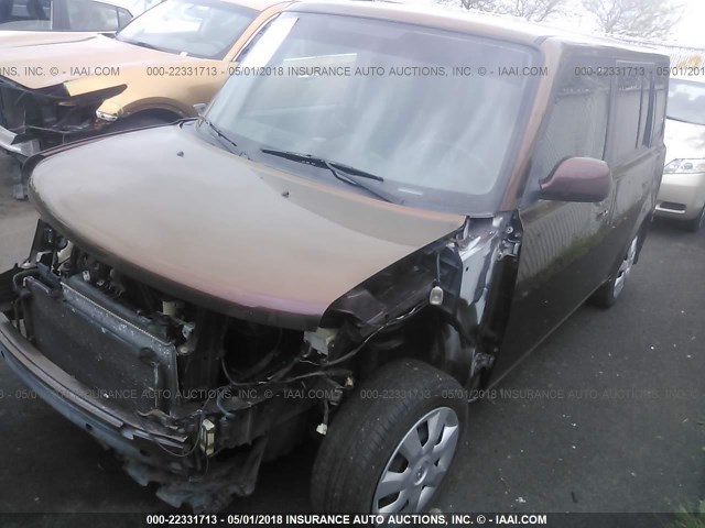 JTLKT334864125611 - 2006 TOYOTA SCION XB MAROON photo 2