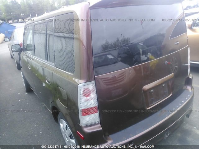 JTLKT334864125611 - 2006 TOYOTA SCION XB MAROON photo 3