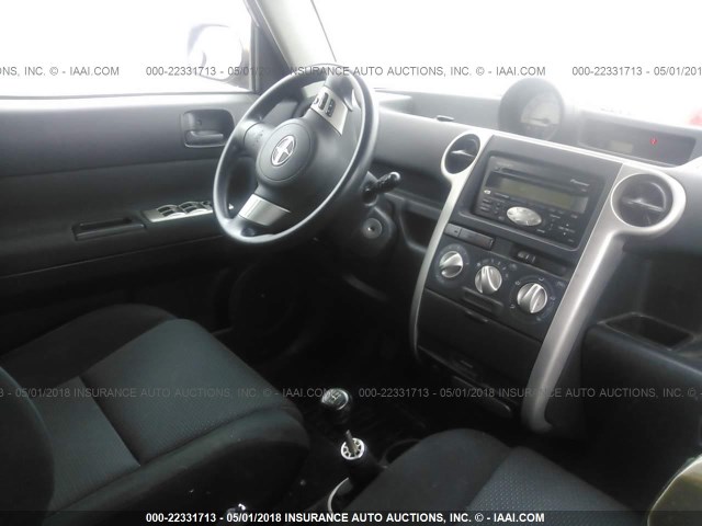 JTLKT334864125611 - 2006 TOYOTA SCION XB MAROON photo 5