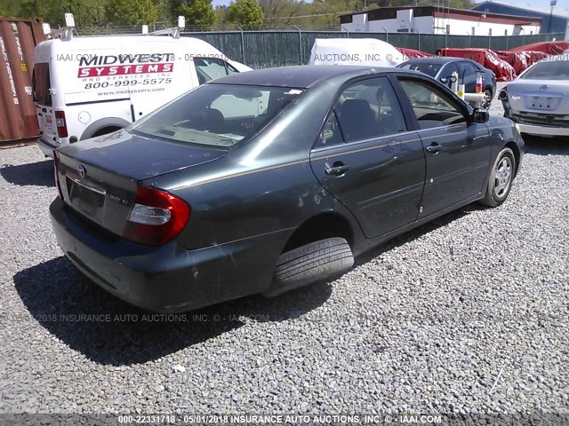 4T1BE32K52U582002 - 2002 TOYOTA CAMRY LE/XLE/SE 绿色 照片 4