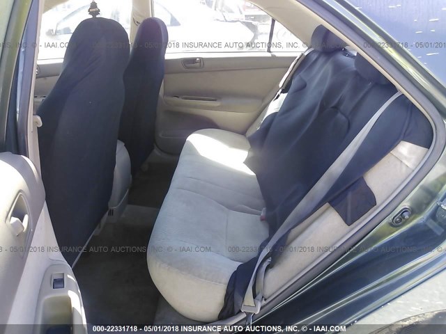 4T1BE32K52U582002 - 2002 TOYOTA CAMRY LE/XLE/SE 绿色 照片 8
