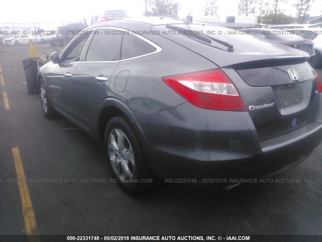 5J6TF1H52CL002847 - 2012 HONDA CROSSTOUR EXL ნაცრისფერი ფოტო 3