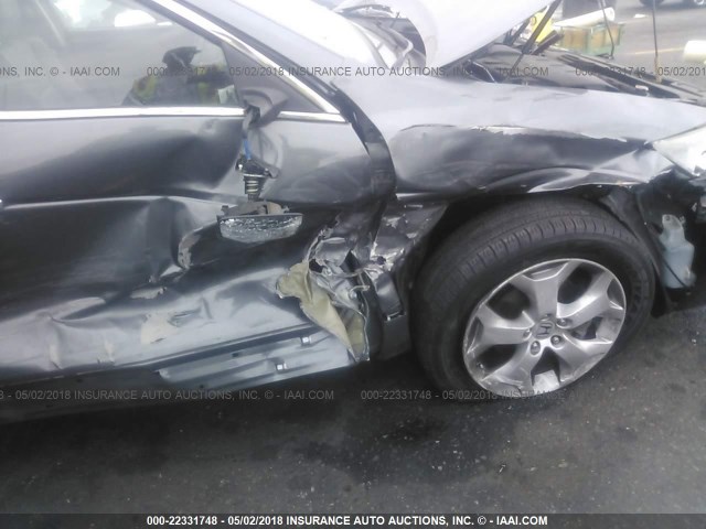 5J6TF1H52CL002847 - 2012 HONDA CROSSTOUR EXL ნაცრისფერი ფოტო 6