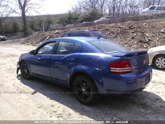 1B3LC56B19N503791 - 2009 DODGE AVENGER SXT/R/T BLUE photo 3