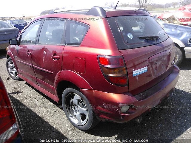 5Y2SL658X7Z402289 - 2007 PONTIAC VIBE RED photo 3