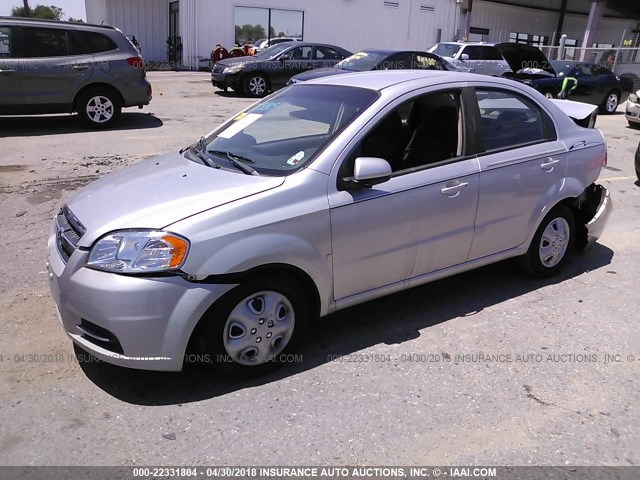 KL1TD56E29B374846 - 2009 CHEVROLET AVEO LS/LT 银色 照片 2
