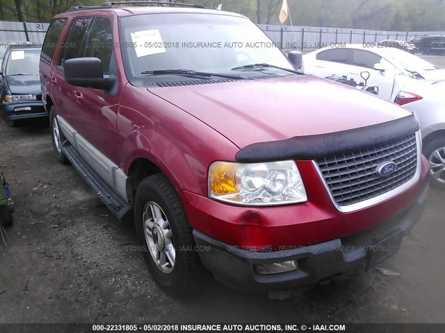 1FMFU16W03LB15390 - 2003 FORD EXPEDITION XLT RED photo 1