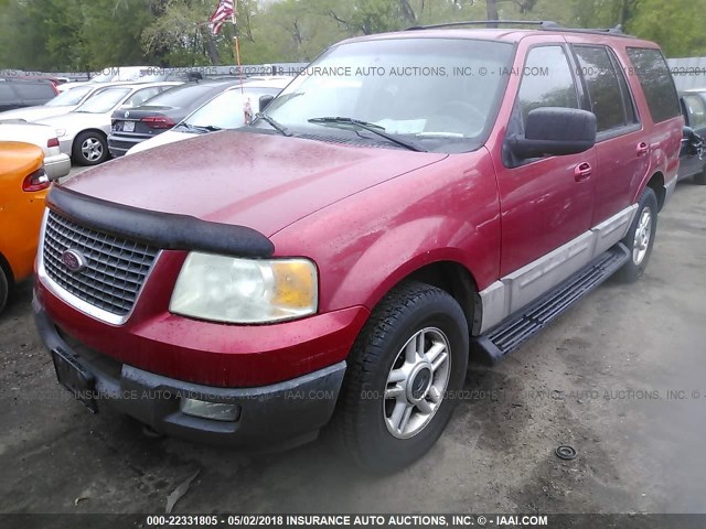 1FMFU16W03LB15390 - 2003 FORD EXPEDITION XLT RED photo 2